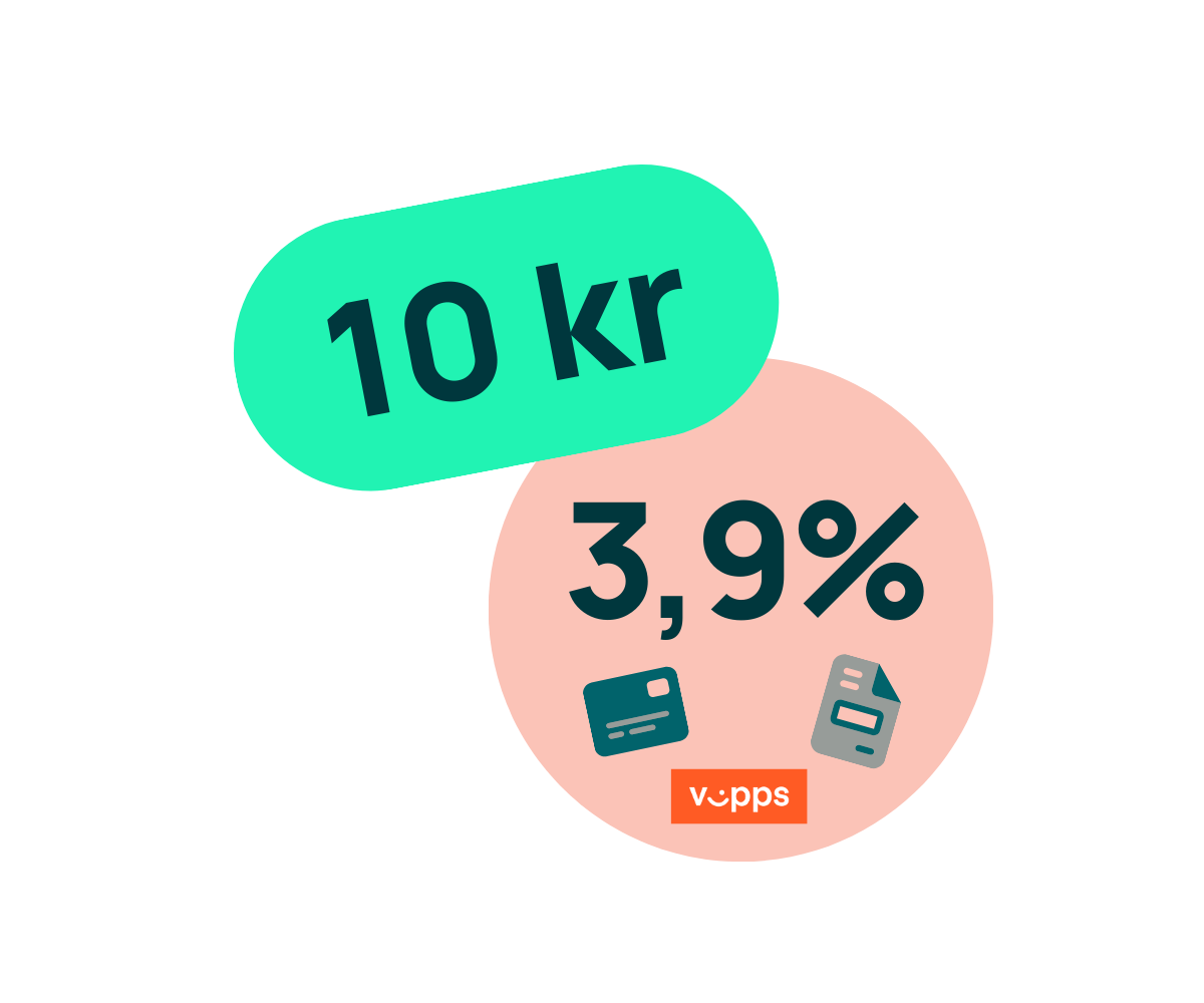 Illustrasjon av pris for LetsReg Basic med symboler