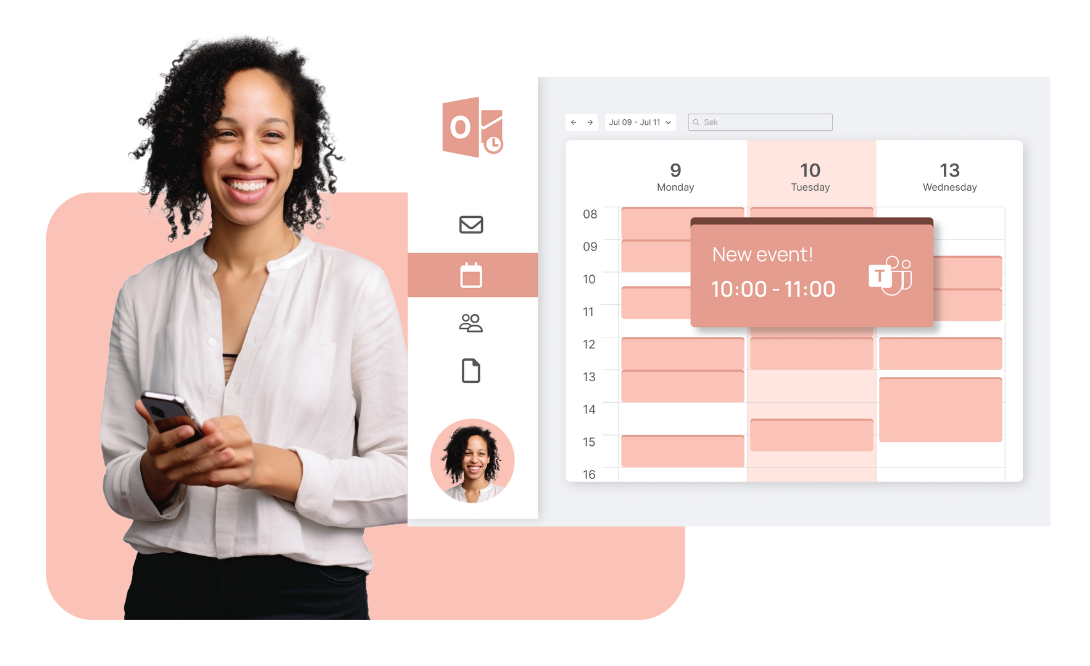 Illustration for calendar booking system